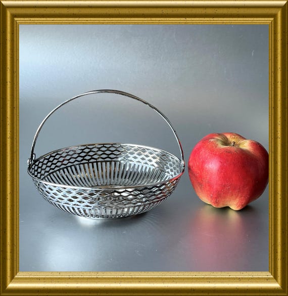 Dutch silver basket/ chocolate dish