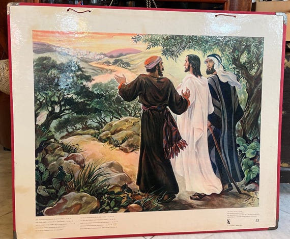 Local pick-up in Gouda only: Old School Poster No. 53 – The Road to Emmaus