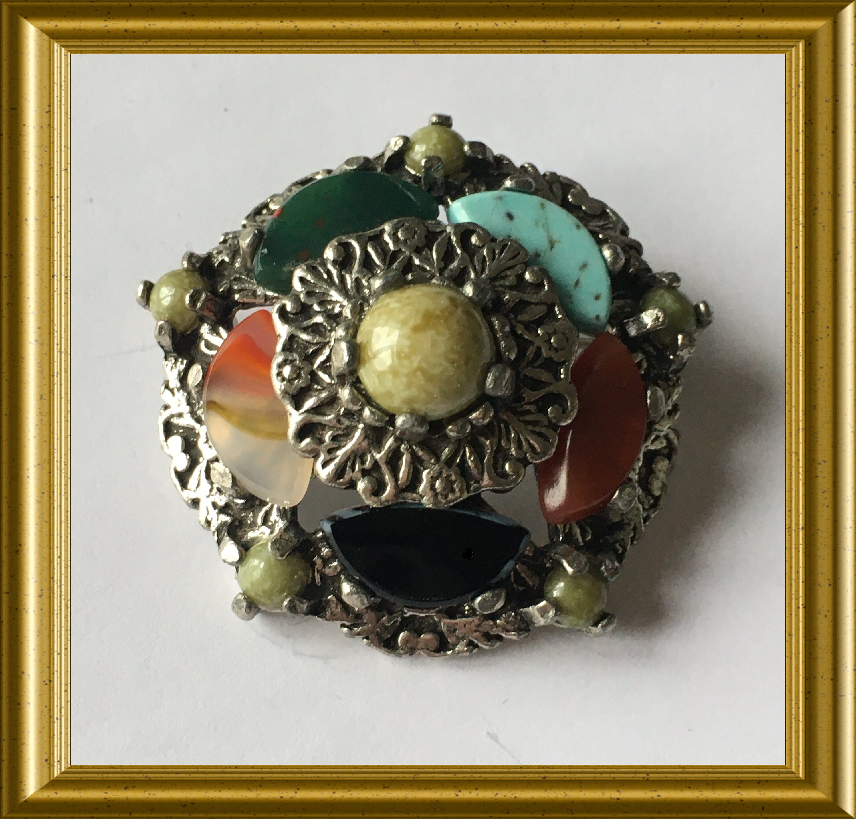 Vintage English brooch Miracle, scottish, celtic style