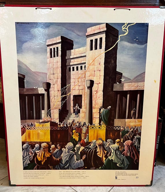Local pick-up in Gouda only: Old School Poster No. 23  Solomon's Temple