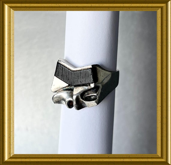 Vintage Finnish silver Lapponia ring: Khimaira, 1985, Björn Weckström