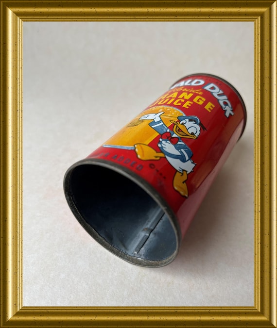 オールドドナルドダック缶：オレンジジュース - Etsy 日本
