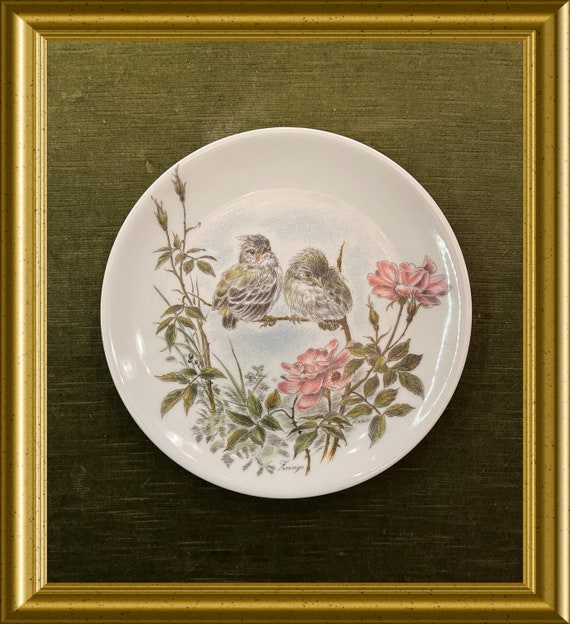 Vohenstrauss Johann Seltmann Bavaria Germany porcelain bird plate