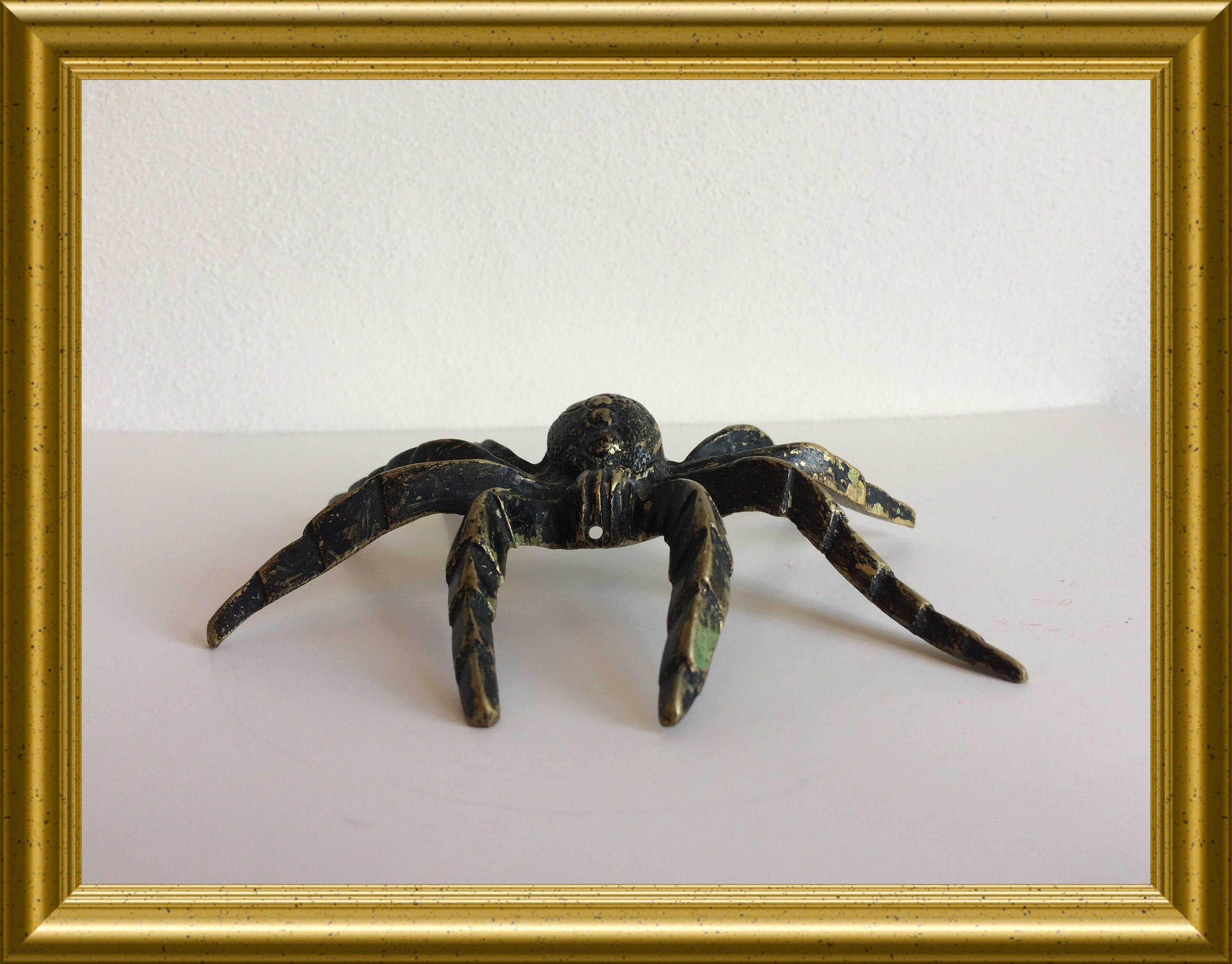 Vintage brass spider