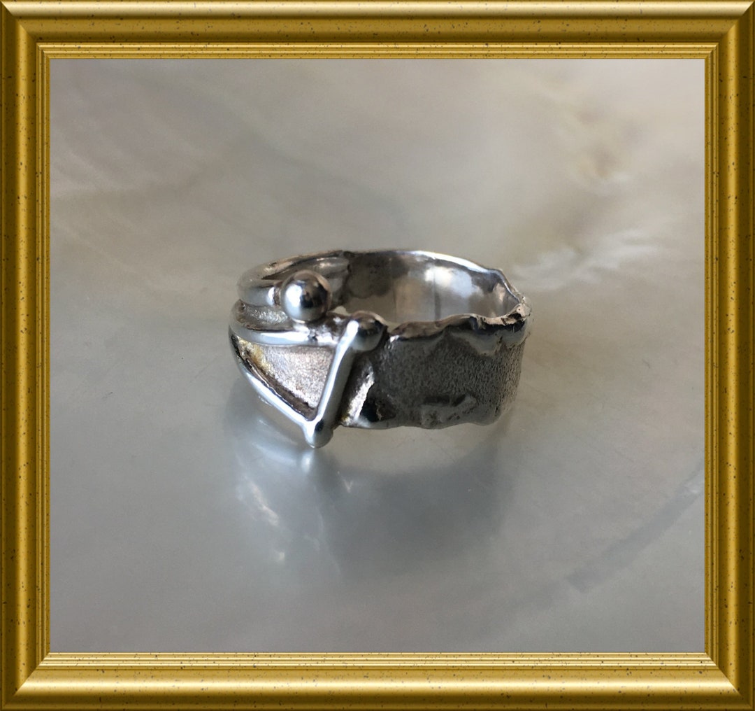 Beautiful Silver Design Ring - Etsy