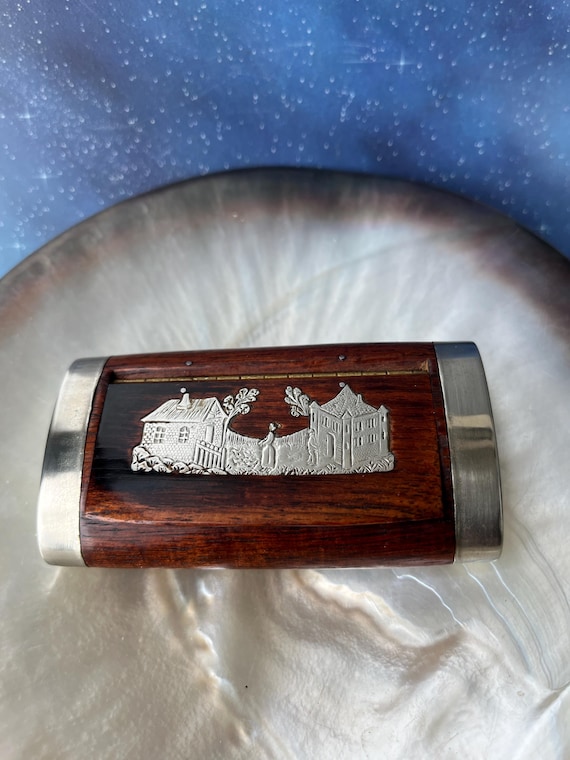 Antique French wooden box, snuff box