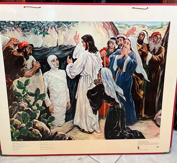 Local pick-up in Gouda only: Old School Poster No. 46 Raising of Lazarus *