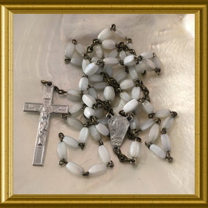 Vintage white rosary