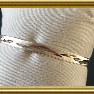 Pulsera de plata vintage, brazalete