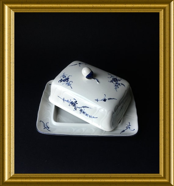Villeroy & Boch covered butter dish, butter can, Vieux Luxembourg