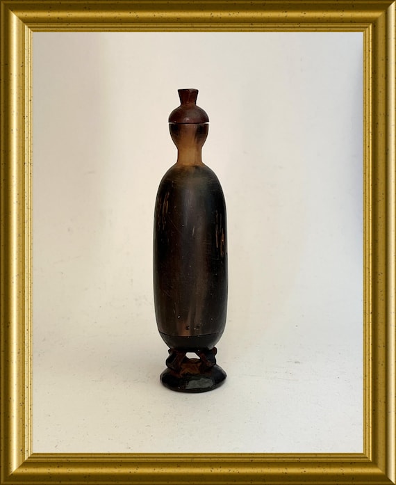 Vintage small horn bottle