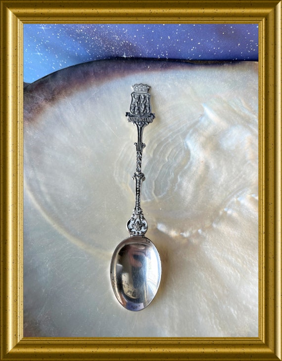 Vintage Dutch silver spoon: Noord Holland, Douwe Egberts