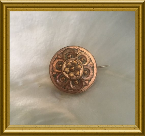 Antique small round brooch