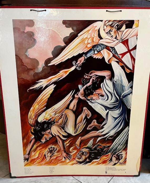 Local pick-up in Gouda only: Old school poster no. 4 Fall of the angels
