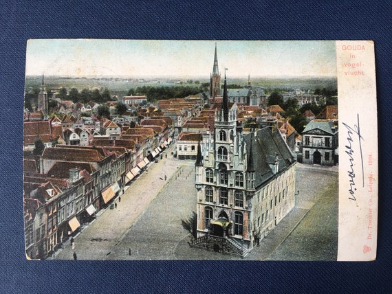 Antique Dutch postcard: Gouda