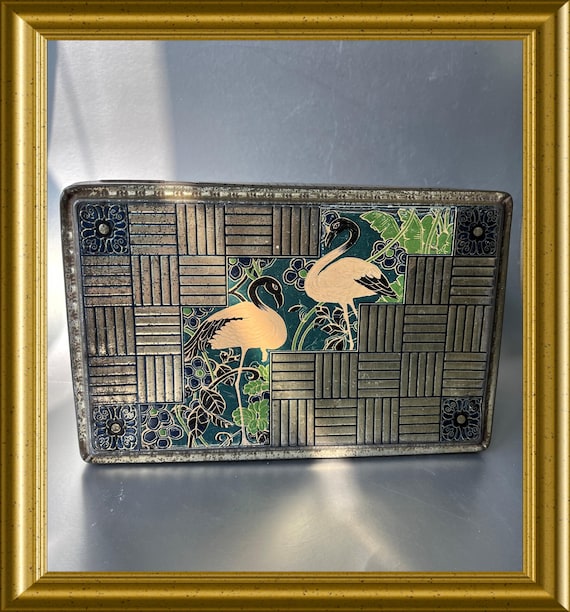 Art Deco tin: flamingo, Bekkers Dordrecht
