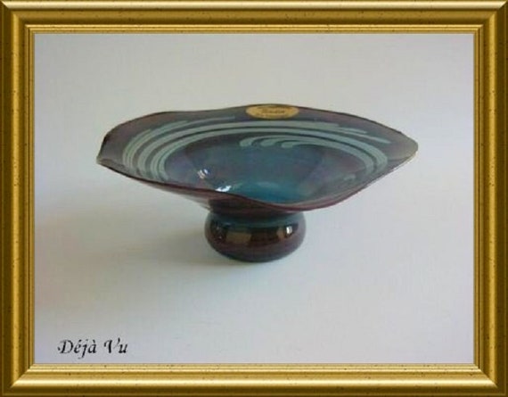 Vintage light glass bowl: Sieder Thuringen