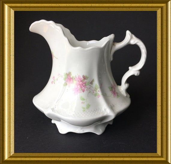 Antique creamer/ milk jug:  Grindley semi porcelain, Dorothy