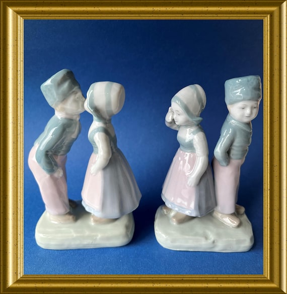 Two vintage porcelain figurines: national costume