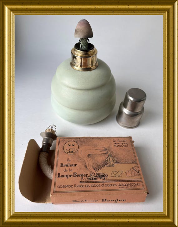 Vintage Ceramic Perfume Lamp, Lampe Berger