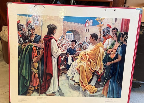 Local pick-up in Gouda only: Old School Poster No. 50 – Jesus Before Pilate