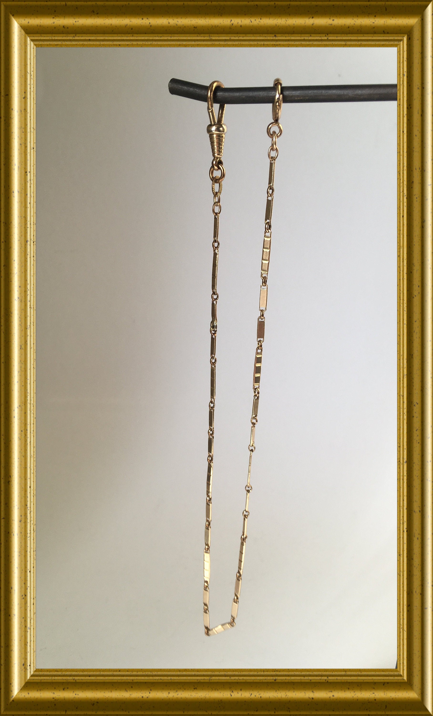 Vintage gold plated pocket watch chain Kollmar & Jourdan, Pforzheim