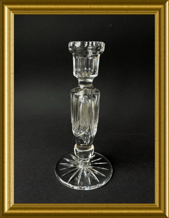 Vintage crystal candlestick