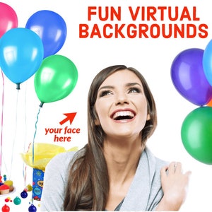 Happy Birthday Virtual Background Zoom Custom Virtual Etsy Ireland