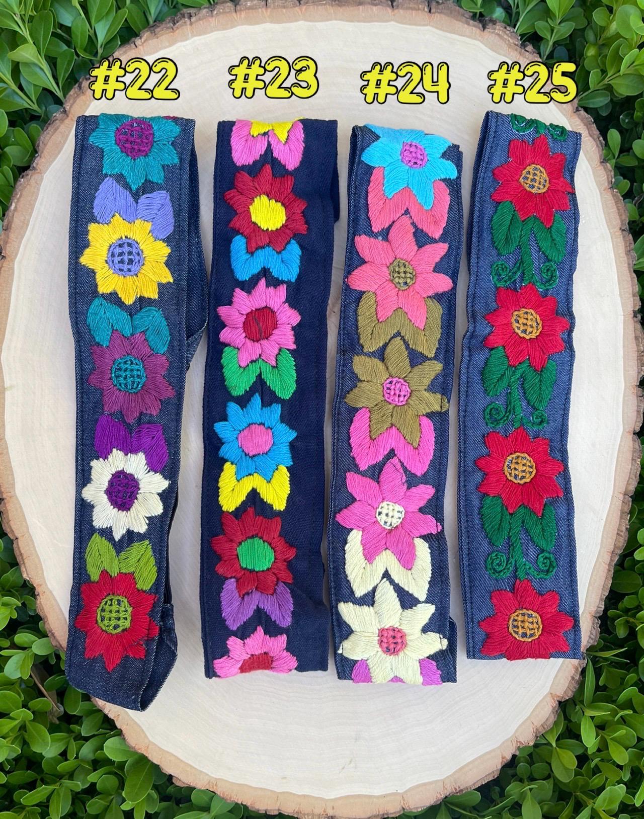 Maya floral embroidered Belt Sash headband il_fullxfull.5125088083_c6i2.jpg main image 4