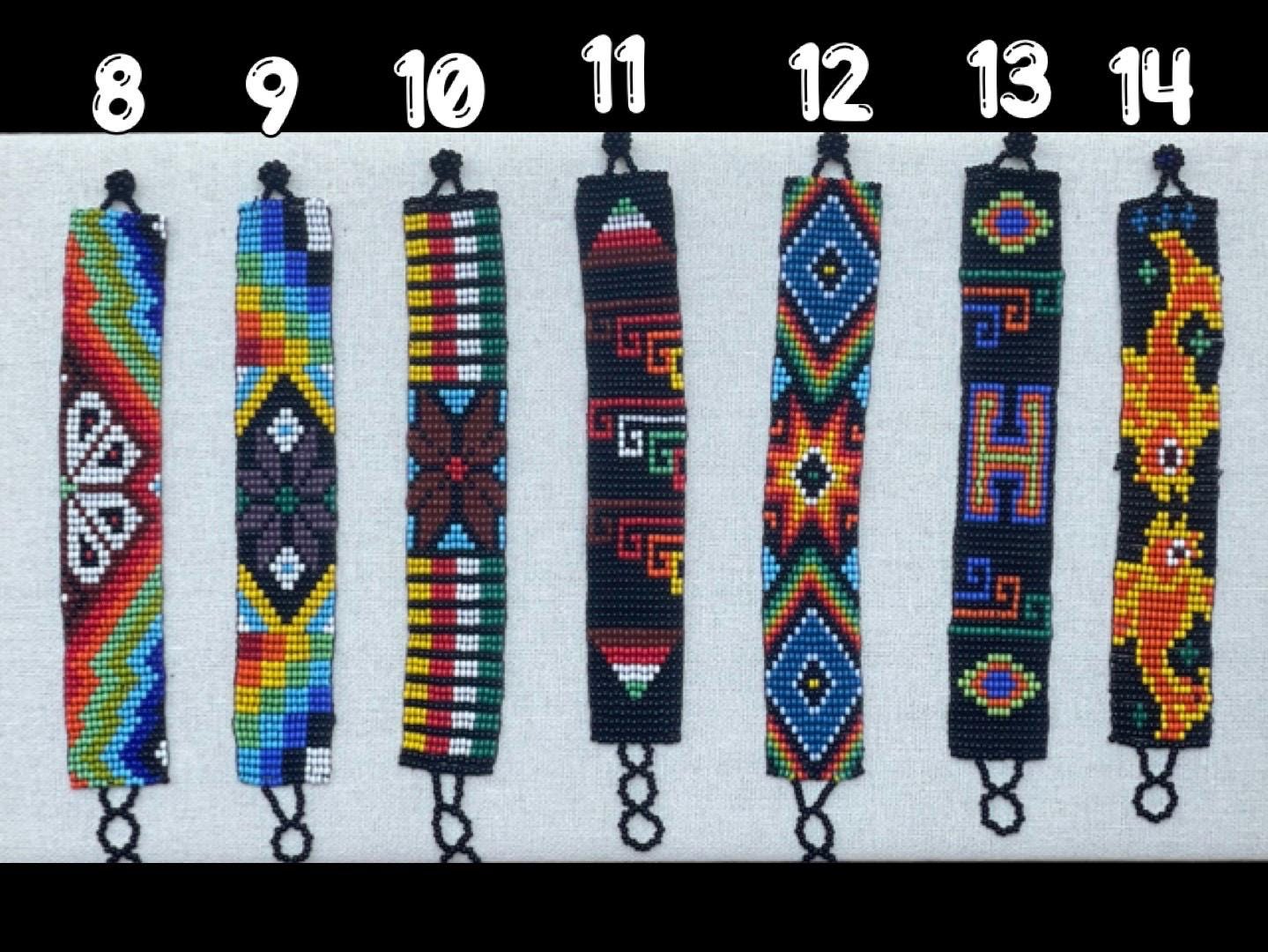 Handmade Mexican Beaded Bracelet: Maya Inspired Glass Beadwork - Etsy