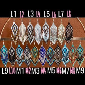 Artisan Beaded Earrings: Indigenous Mexican Huichol Style image 6