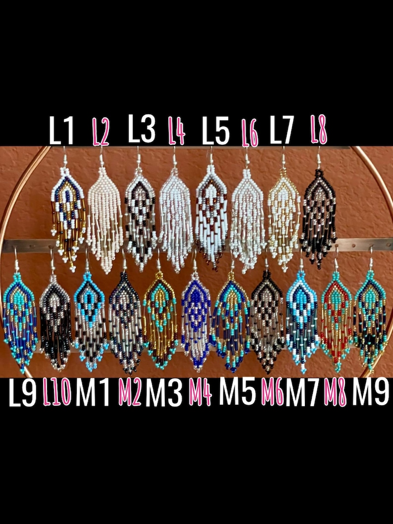 Artisan Beaded Earrings: Indigenous Mexican Huichol Style image 6