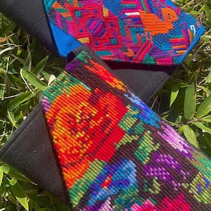 Mexican Silk Handmade Embroidered Purse Mothers Day Gift for Her Handbag