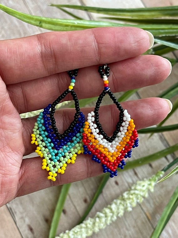 Mexican beaded earrings sale