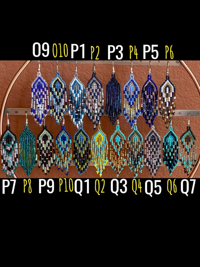 Artisan Beaded Earrings: Indigenous Mexican Huichol Style image 8