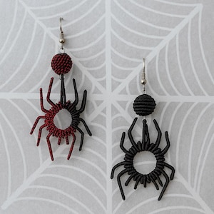 Thread Woven Spider Earrings: Chiapas Artisan Design