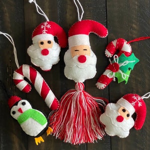 Handmade Mexican Christmas Ornaments – Maya Inspired Set of 6