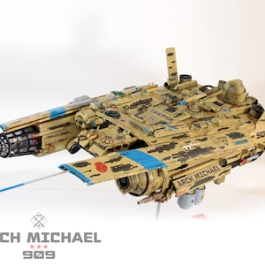 Scratch build model spaceship Stealth Interceptor / Collectible model / Display space ship / Sci-fi toy /Huge size - 75 cm model toy