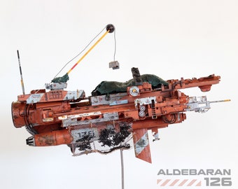 Spaceship model Coal Carrier Scratchbuild spaceship  / Collectible toy / Display spaceship / Sci-fi toy /Big size - 75 cm model toy