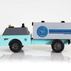 Toy Freezer truck, Collectible Wood Truck, Wood toy truck, Wooden Toys, Wooden Vehicle, Organic Toy,  Wooden toy, Toy car