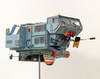 Hovercraft fantascientifico, camion diorama fantascientifico scratch, grande dimensione - nave spaziale modello 45 cm, giocattolo modello di visualizzazione del camion di manutenzione dettagliato,