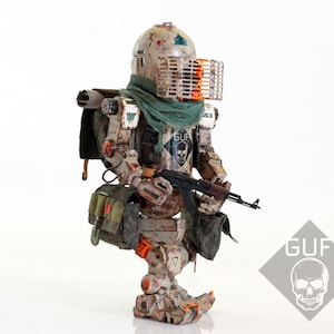 Scratch build model assault mech soldier / Action figure /Heavy mech / Detailed collectible action figure / Display robot / Sci fi toy