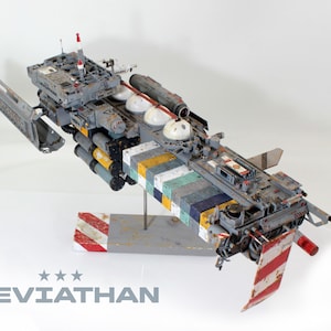 宇宙船モデル 貨物船 ガス運搬船 スクラッチビルド / 収集玩具 / ディスプレイ宇宙船 / SF玩具 / 巨大サイズ - 1.1 m / 43.5 インチ / モデル玩具