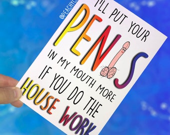 anniversary card husband cards boyfriend cards humour cards funny cards birthday cards christmas cards penis willy cards house work pc384 - Work Anniversary Cards anniversary card husband cards boyfriend cards humour cards funny cards birthday cards christmas cards penis willy cards house work pc384 - Work Anniversary Cards