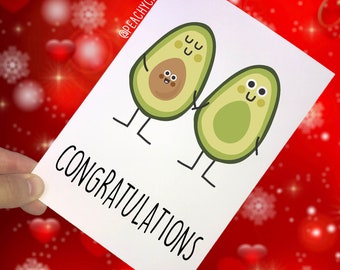 Congratulations Card Pregnancy Card Baby On The Way Funny Card Joke Card Baby Shower Novelty Cards Pregnant Friend Co Worker Avacado PC163