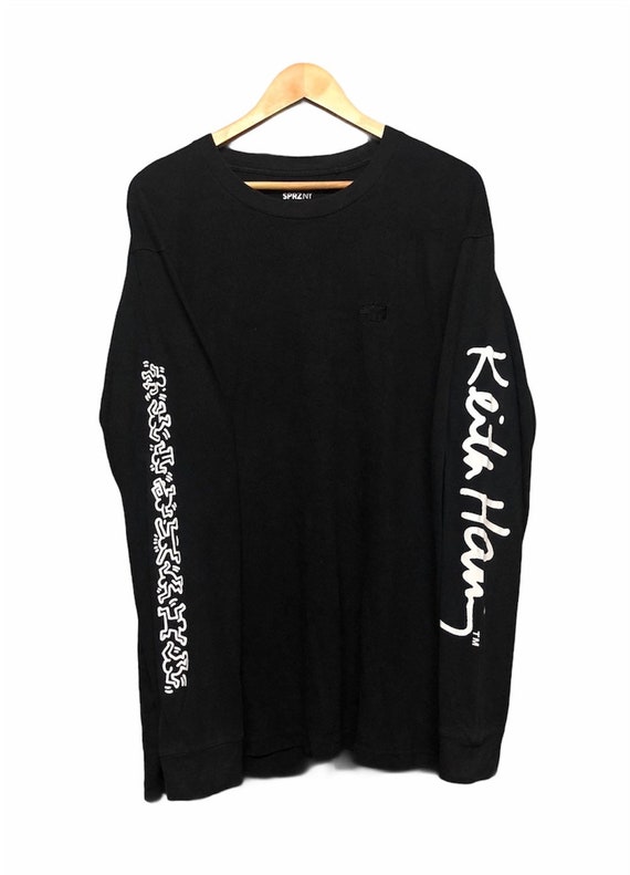 Rare!!!Keith Haring Longsleeve Shirt/Art Shirt/Ove