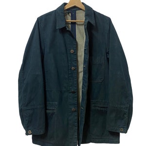 VtgRare Bartack Made By S.U & Co Blue Denim Indigo Chore Jacket/Mister Freedom Jacket/Sugar Cane Workers/Size M image 5