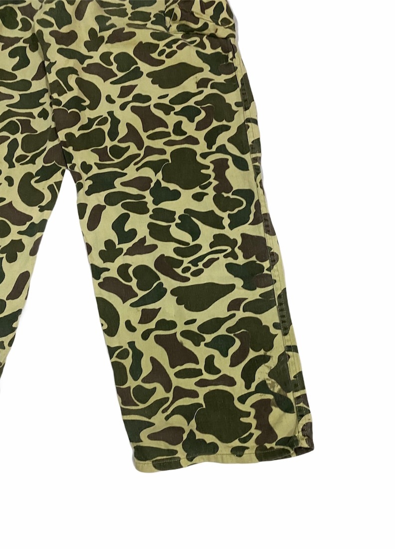 Vtg!!!Rare Army Issue Usa Frogskin Camouflage Trouser PantsTiger Striped PantsSize 36