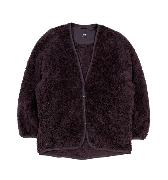 Oversized fleece shop cardigan