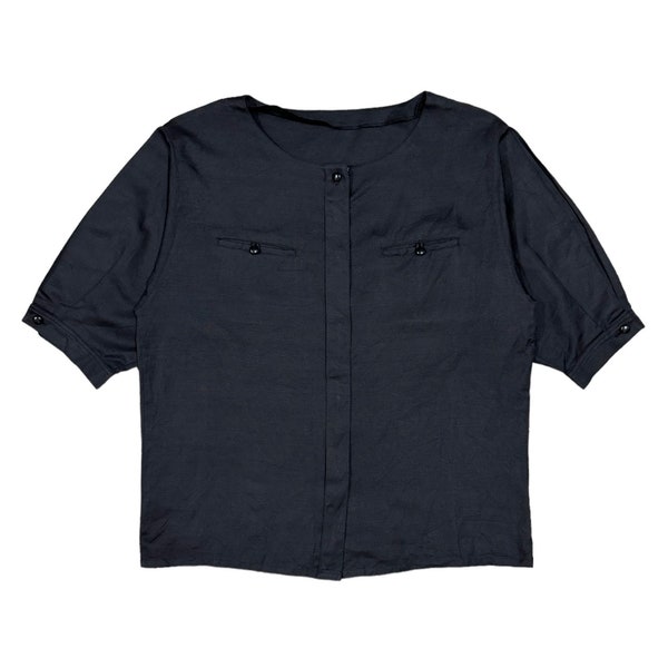 Vtg!!!Rare Christion Pret-A Porter Linen Button down Shirt/Christian Dior/Size M